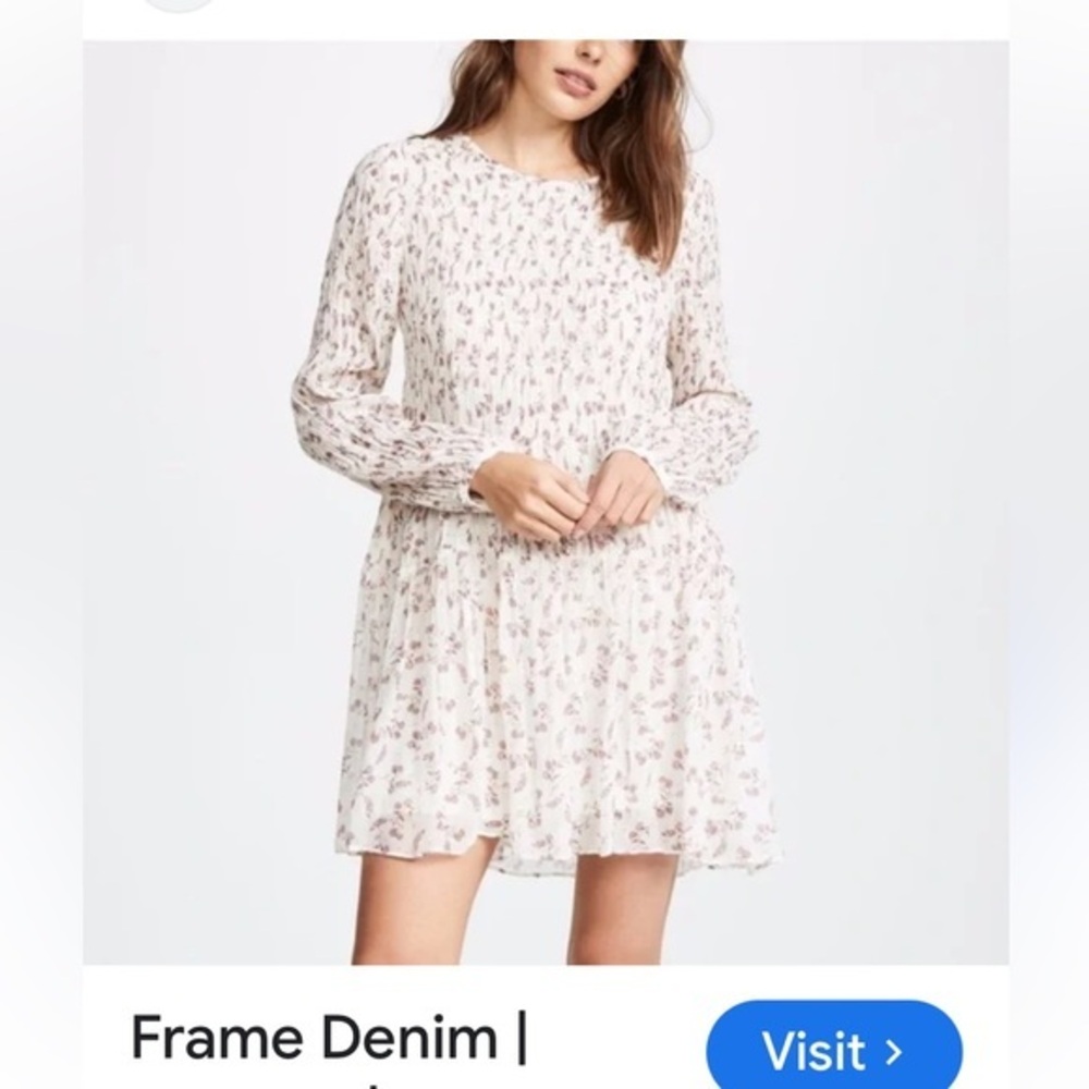 Frame Smocked Floral Dress, pre loved 🥰, size XS.